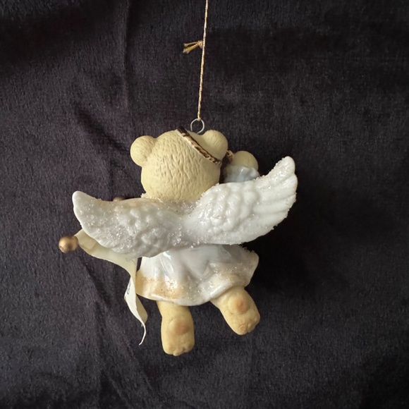 AGC Inc. porcelain angel bear Christmas ornament 3” x 3” - Picture 4 of 4